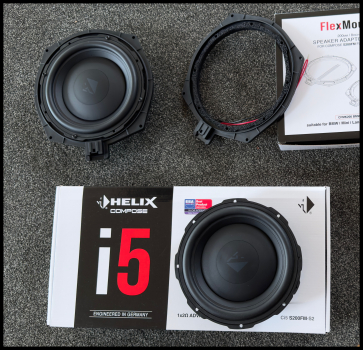 Helix  BMW & Mini Untersitzwoofer 20cm COMPOSE i5 S200FM-D2 2x2 Ohm